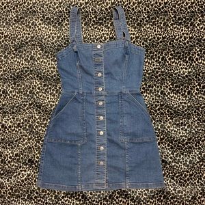 🧑🏽‍🌾Overall Denim Dress🧑🏽‍🌾